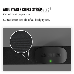 Sensor de Ritmo Cardíaco Blackbird HR1, Modo Dual ANT+ BLE5.0, Resistente al Agua IP67, 1000H de Duración de Batería, Correa para el Pecho, Monitor para Ciclismo - Product Image 4