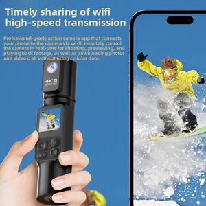 Fabrika doğrudan yüksek kapasiteli 4k Hd spor kamera kayıt fonksiyonu ile açık Vlogging için cep telefonu ile birbirine - Product Image 4