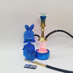 Narghilè Rabe a Forma di Ragazza con Maglione Carino in Resina, Narghilè Shisha - Product Image 5