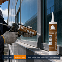 Scellant en silicone pour la construction, colle adhésive imperméable haute résistance pour le verre, l'aluminium et les murs-rideaux