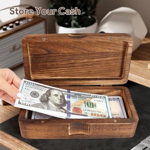 Hucha de <span class=keywords><strong>madera</strong></span> <span class=keywords><strong>con</strong></span> <span class=keywords><strong>tapa</strong></span> abatible y cierre magnético, <span class=keywords><strong>caja</strong></span> de dinero de <span class=keywords><strong>madera</strong></span> en forma de cubo - Product Image 4
