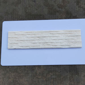 <span class=keywords><strong>Pietra</strong></span> Culturale Lineare Bianca Personalizzata con Texture 3D per Rivestimento Murale Interno ed Esterno, Decorazione Casa - Product Image 4