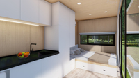 Cabine de travail mobile préfabriquée moderne et populaire de 20 pieds ou 40 pieds pour l'extérieur, type Apple Cabin Container House