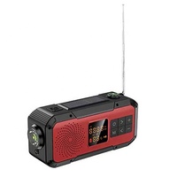 Abbree-Radio de emergencia a prueba de agua Ipx5 Am Fm, linterna Solar, portátil, Am/fm/noaa, Radio Meteorológica