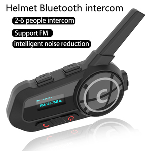 Xe Máy <span class=keywords><strong>Bluetooth</strong></span> Intercom 6-Rider nhóm FM Radio, chia sẻ âm nhạc, 1200m phạm vi, tiếng ồn hủy bỏ, không thấm nước IP67 cho mũ bảo hiểm - Product Image 2