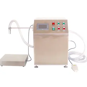 QH-G435A Digital Control Big Volume Liquid And Paste Adjustable Speed Weighing Filling Machine With Scale