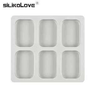 MUYULINS Factory 6-Cavity Reusable Homemade Maker LFGB Platinum Non-Stick BPA-Free <b>Silicone</b> Soap Mold - Product Image 3
