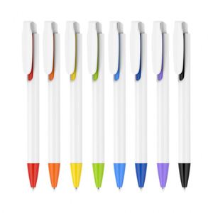 Wholesale Bulk Plastic Ink Ballpoint <b>Pens</b> 1.0mm Personalized Customized Logo <b>Multiple</b> <b>Colors</b> UV Printing Full Print Office - Product Image 4