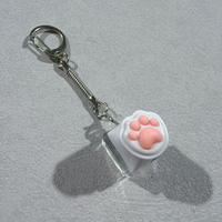 Jouet anti-stress portable en forme de patte de chat, capuchon de clavier, pendentif fidget pour taper sur le clavier