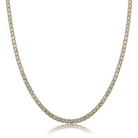 NL3001 4mm Largeur Hiphop Cubic Zircon Tennis Chaîne Femmes Hommes Laiton Diamant Tennis Collier Chaîne