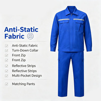 Uniformes de Trabajo Antiestáticos al por Mayor, Chaquetas y Pantalones de Trabajo Cómodos de Algodón Reflectante de Alta Visibilidad para Ingenieros y Mecánicos de Automóviles