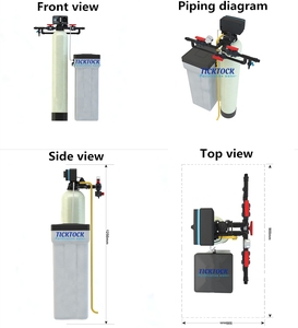 Dérivation pour système d'<span class=keywords><strong>adoucisseur</strong></span> filtre résine clac comprimés de traitement de l'eau pour une utilisation sous la douche dans toute la maison ménage FRP réservoir sans sel - Product Image 5