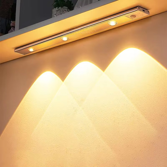 Usb Rechargeable Wireless Induction Lights Wardrobe Closet Home Motion Sensor Light Lamp Cat Eye Led Under Cabinet Lights