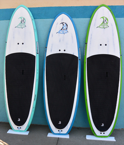 Nhà Máy OEM Tùy Chỉnh Cứng Rắn Tre Gỗ Veneer Airbrushed Sợi Carbon SUP Đứng Lên Mái Chèo Hội Đồng Quản Trị - Product Image 3