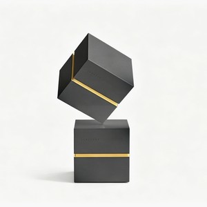 Custom White Cube Cardboard <b>Box</b> for Luxury Perfume Bottles Matt Lamination Perfume Packaging <b>Box</b> with Insert - Product Image 1