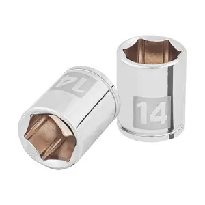 BOX 6 Douille 14 mm, 6 points, entraînement 1/4 po, TRUPER - Product Image 1