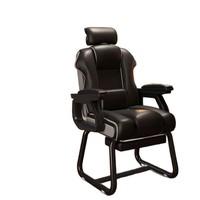 Chaise de bureau classique en cuir PU avec fonction inclinable, appui-tête double couche, coussin d'assise épaissi, pour usage professionnel et domestique