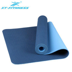 Venta caliente antideslizante inofensivo de <span class=keywords><strong>doble</strong></span> capa Eco Friendly Tpe <span class=keywords><strong>Yoga</strong></span> Mat 6mm - Product Image 4