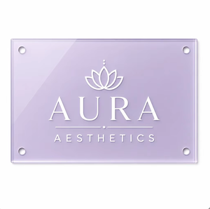 Letrero de Pared de Acrílico Personalizado, Logotipo de Oficina de Abogados, Impresión UV, Corte Láser, Borde Pulido, Placa Interior - Product Image 1