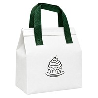 Sac de livraison alimentaire non tissé avec doublure en aluminium, imprimé sur mesure pour les commandes de pâtisserie, de gâteaux et de plats à emporter