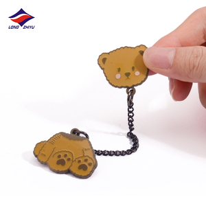 Longzhiyu 18 Năm Lưu Niệm Huy Hiệu Pin Nhà Sản Xuất Tùy Chỉnh Kim Loại Phim Hoạt Hình Men Phù Hiệu Anime Động Vật Chuỗi Pins - Product Image 2