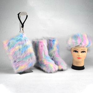 <span class=keywords><strong>Stivali</strong></span> da neve in pelliccia sintetica eleganti <span class=keywords><strong>stivali</strong></span> invernali <span class=keywords><strong>con</strong></span> comoda fodera in pelliccia sintetica - Product Image 2
