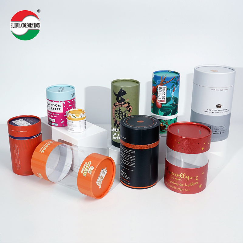 Wholesale Factory Biodegradable Custom Cylinder Cardboard Paper Tube For Tea Cosmetic Snacks Candies Lipstick Ice Cream