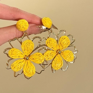 Pendientes de Diseño Exclusivo con Flores, Estilo Bohemio, Ligeros y de Lujo, para Vacaciones 2026, Pendientes de Moda para Mujer, Joyería al por Mayor - Product Image 5