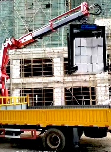 4ton 5ton 6.3ton 6.3ton 8ton מטען מנוף משאית הידראולי פרוס בום עם לתפוס דלי למכירה - Product Image 6