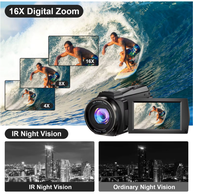 Nouveau Caméscope Professionnel Full HD 2025, 13 Mégapixels CMOS, Écran HDV 3.0 Pouces, Zoom 16X, Appareil Photo Numérique Portable DSLR 48.0 Mégapixels