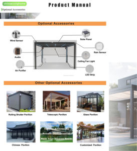 Système bioclimatique à commande électrique à distance avec persiennes étanches pour maison intelligente et vie en plein air - Product Image 4