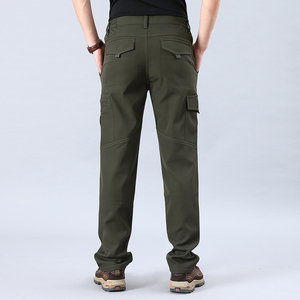 <strong>Mens</strong> Cargo Pants Waterproof 3 Layer <strong>Trousers</strong> Winter Softshell <strong>Fleece</strong> <strong>Lined</strong> Pants - Product Image 3