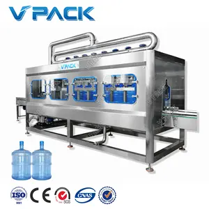 Automatic 1200BPH 5 Gallon Bottling Machine 20 Liter Water Barrel bottle setup plant