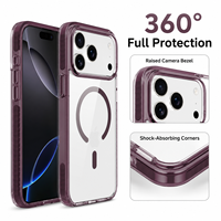Étui magnétique en stock, protection transparente étanche 17 Echo Tec pour téléphone, anti-chute 3M, anti-rayures, TPE TPU, compatible charge sans fil, protection caméra