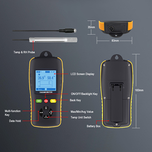 Htd701 nhiệt độ bề mặt phát hiện hiệu chuẩn Độ chính xác cao đo nhiệt độ ẩm kế cầm tay nhiệt kế và ẩm kế - Product Image 3