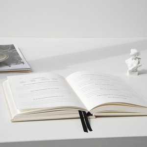 Rivestimento in tessuto di lino personalizzabile con copertina rigida A5 quotidiano di auto-riflessione e crescita - Product Image 3