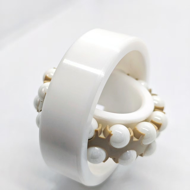 1206 Ceramic Self-Aligning Ball Bearing, Zirconia Inner and Outer Rings, PEEK Cage Customizable, High-Temperature Resistant