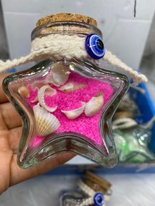Mini Beach in a Glass <b>Bottle</b> Sand and Seashells in Small Glass Jar With <b>Cork</b> Wedding Crafts DIY Small Souvenir Gifts Favors - Product Image 5