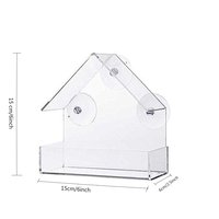 Mangeoire à oiseaux portable et écologique avec fenêtres transparentes en acrylique et ventouses puissantes pour la vente en gros