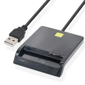 Xách tay USB 2.0 Type-C thông minh đầu đọc thẻ bên ngoài cài đặt hỗ trợ dnie ATM cac IC ID Sim ngân hàng thẻ & thẻ tín dụng - Product Image 4
