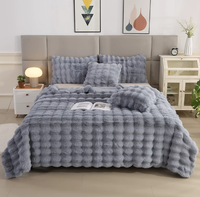 Nouvelle Couverture de Lit Moderne Épaisse en Fausse Fourrure de Lapin 2026 – Grande Taille Luxe en Fausse Fourrure de Vison Douillette pour Chambre à Coucher