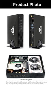 Juego Mini PC Intel Core I9 10900F I7 10700F I5 10400F I3 10100F GTX1050 TI 4G 2xDDR4 M.2 NVMe SSD Win11 DVI HD2.0 Mini PC para juegos - Product Image 4