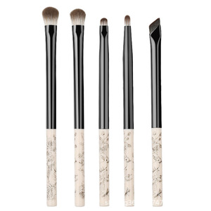 Eyeshadow <b>Brush</b> Set 5Pcs Synthetic Fibers Soft Bristles For Eye Makeup Blending And Eyebrow Application - Product Image 5