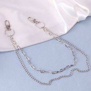 Double Layer Zinc Alloy Waist <b>Chain</b> For <b>Jeans</b> Punk Style Nightclub Accessory - Product Image 3