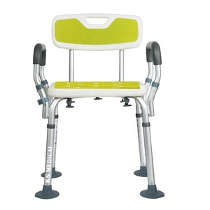 KSMED <b>Bath</b> Chair for Disabled KSM-SC Green Color Non slip Bathroom Chair <b>Bench</b> Stool <b>Bath</b> Chair with Backrest Arm - Product Image 1