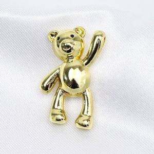 Mini pendentifs breloques solitaires en laiton plaqué or 18 carats, motif chien ballon, pour la création de bijoux tendance unisexe et féminins - Product Image 4