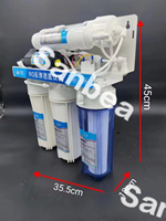 Elements 100 gallons 378-Litre Filtre à eau alcalin électrique RO 6 étages avec PP UDF CTO T33 Usage domestique en plastique