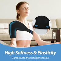 Enveloppe de glace pour l'épaule et le bras, pour la coiffe des rotateurs, enveloppe de cryothérapie à gel double couche avec compression pour zone ciblée
