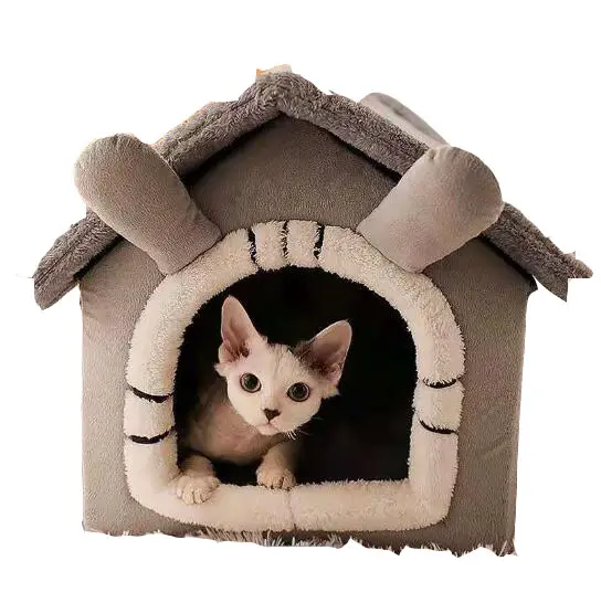 Luxury Pet House Windproof House Dog Cat Soft Comfortable Pet Beds House