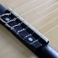 Guitare acoustique en bois rétro Full Elm originale de 39 pouces avec dos en érable/côté couleur rétro classique